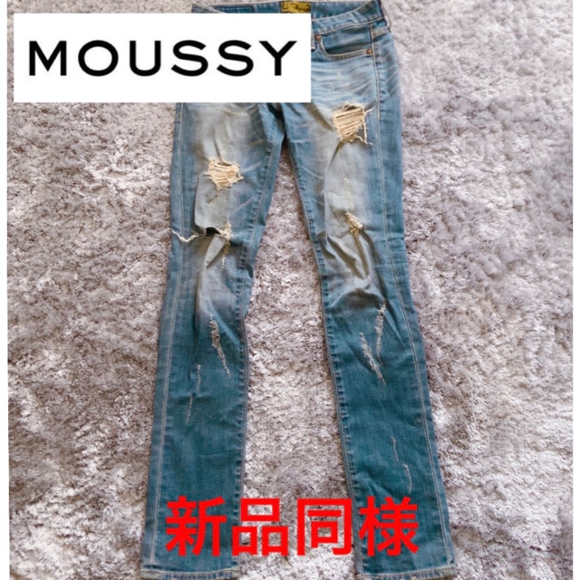 moussy - 【新品同様】1回のみ着用 moussy デニムの通販 by lemi ...