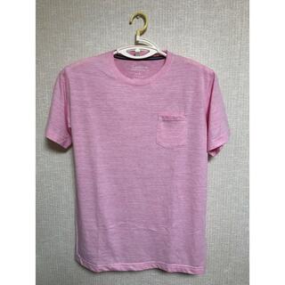 コンファーム(Confirm)のConfirm  ポケットTシャツ 胸ポケット　ピンク　柄有(Tシャツ/カットソー(半袖/袖なし))