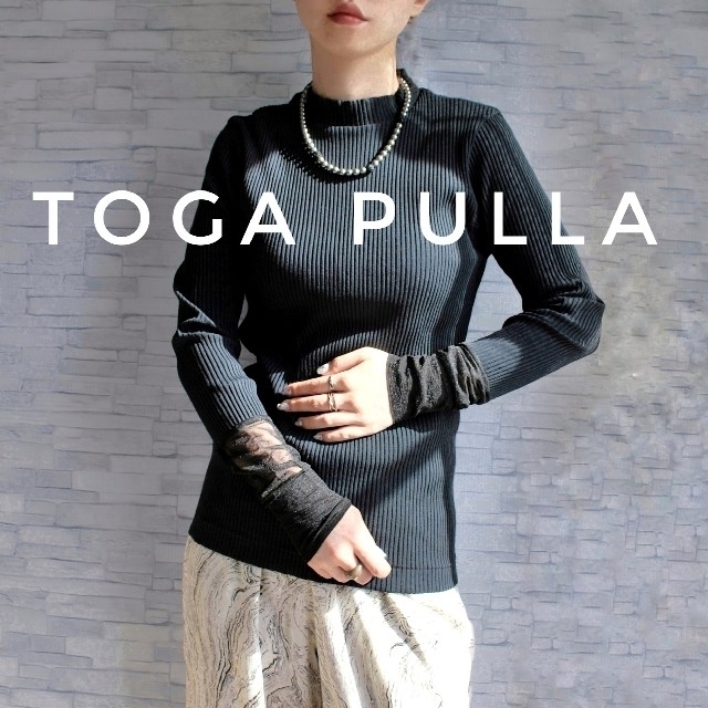 ダークネイ TOGA シアー リブニット ネイビーの通販 by しばたろう ...