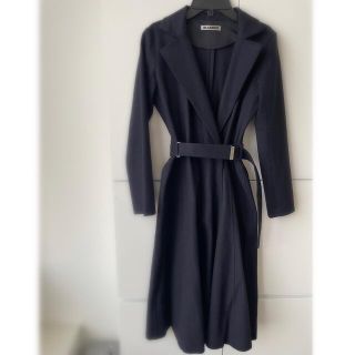 ジルサンダー(Jil Sander)のジルサンダー　コートドレス　紺　34(ロングワンピース/マキシワンピース)