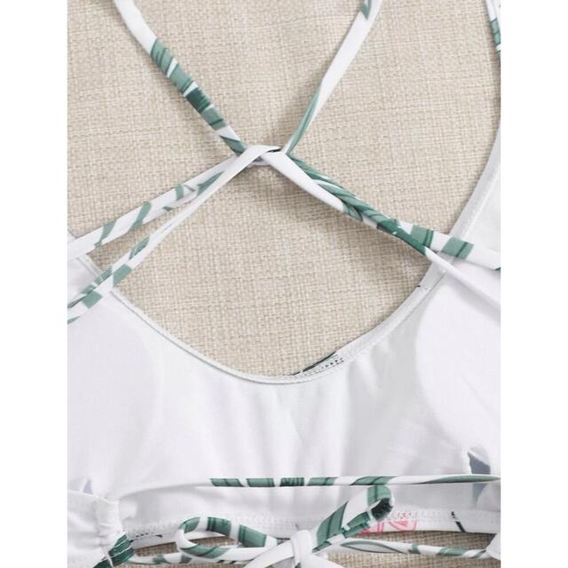 トロピカル　紐バッグビキニセット レディースの水着/浴衣(水着)の商品写真