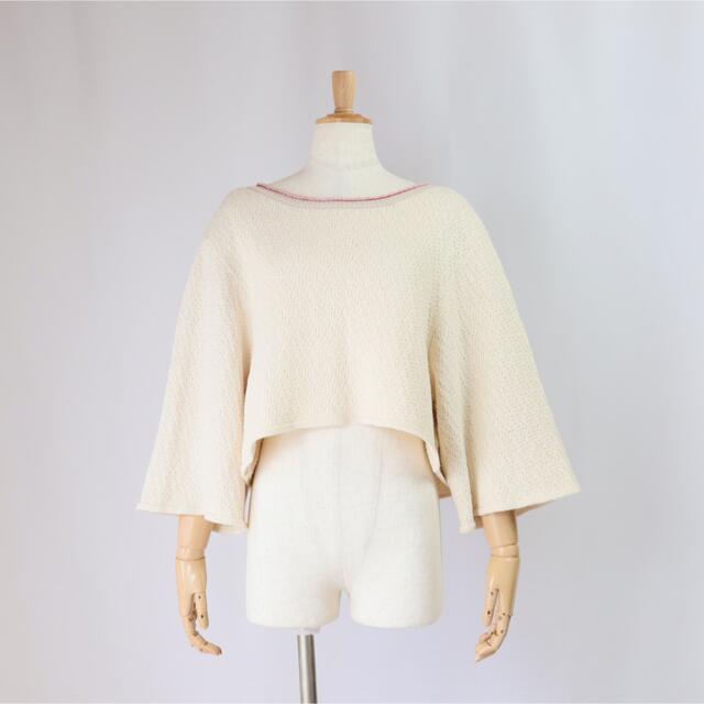 mame マメクロゴウチ 21SS Knitted Crop Top 1