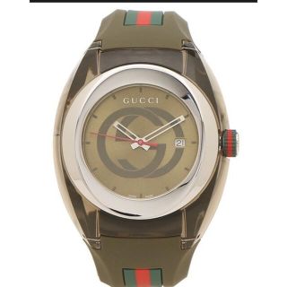 グッチ(Gucci)のGUCCIラバー時計メンズ(ラバーベルト)