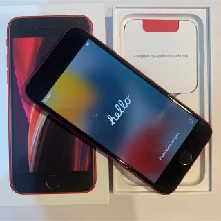 アイフォーン(iPhone)のiPhonese2 simフリー（se第2世代）レッド　ジャンク(スマートフォン本体)