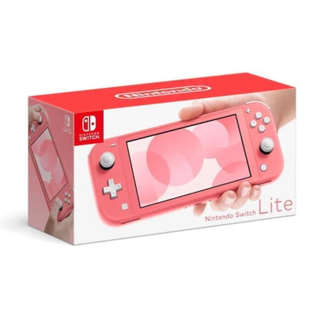 Nintendo Switch(ニンテンドースイッチ)のNintendo Switch Lite コ-ラル エンタメ/ホビーのゲームソフト/ゲーム機本体(携帯用ゲーム機本体)の商品写真