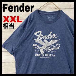 h97 US古着　Fender　半袖Tシャツ　フェンダー ギター　鷲　イーグル
