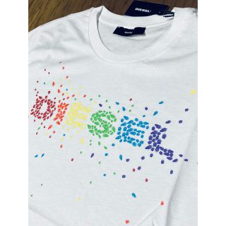 ディーゼル(DIESEL)のDIESEL  レディース　新品未使用　Mサイズ　Tシャツ　白  ディーゼル(Tシャツ(半袖/袖なし))