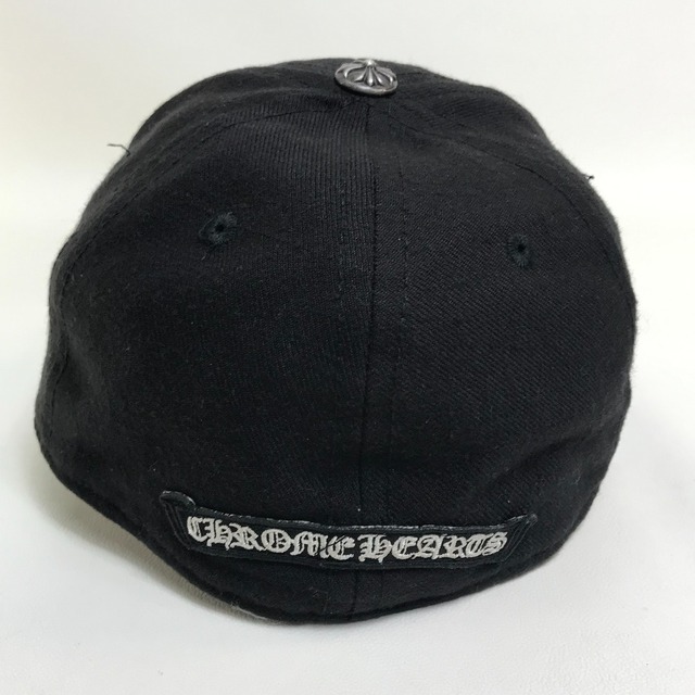 Chrome Hearts(クロムハーツ)のクロムハーツ CHROME HEARTS ホースシュー ロゴ ベースボール 帽子 キャップ コットン ブラック レディースの帽子(キャップ)の商品写真