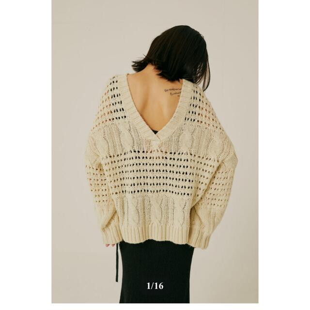 2face pattern knit Alia 完売 - ニット/セーター