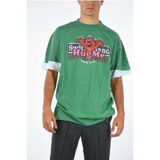 バレンシアガ(Balenciaga)のVETEMENTS HUGME PRINTED OVERSIZE T-SHIRT(Tシャツ/カットソー(半袖/袖なし))