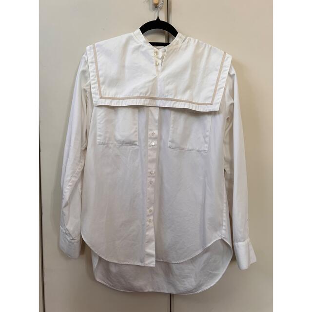 ＜6(ROKU)＞COTTON SAILOR COLLAR BLOUSE