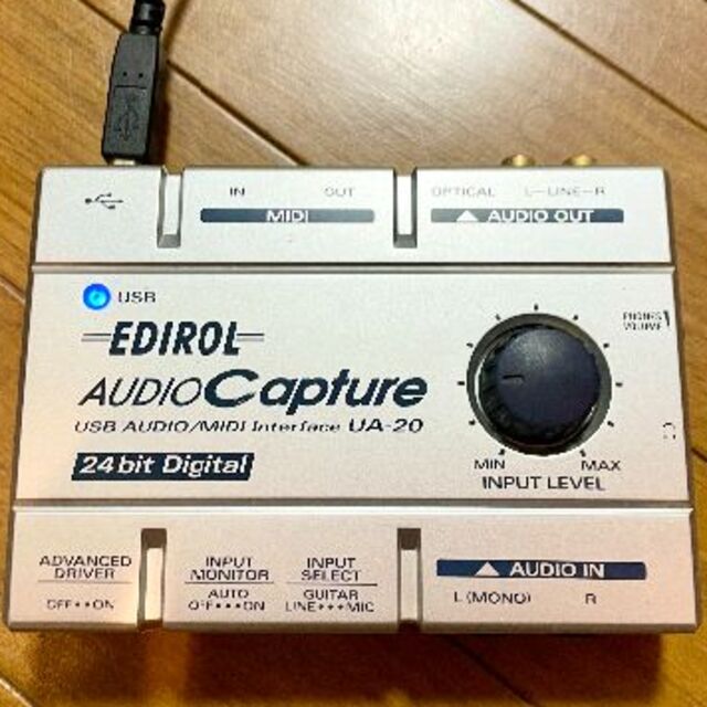 Roland(ローランド)のEDIROL UA-20 オーディオインターフェース（ジャンク扱い） 楽器のDTM/DAW(オーディオインターフェイス)の商品写真