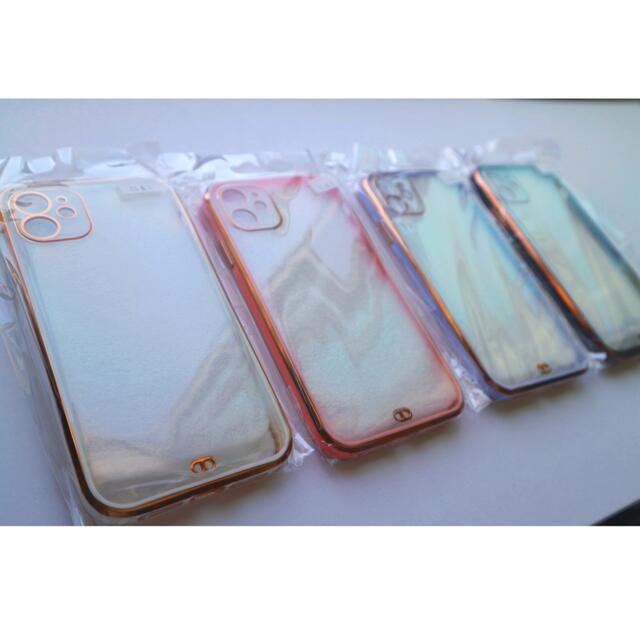 ふちゴールド 背面クリア♡ iPhone11proMaxケース パープル 紫 ふちゴールド 背面クリア♡ iPhone11proMaxケース パープル 紫