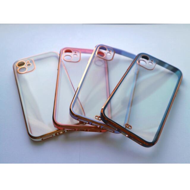 ふちゴールド 背面クリア♡ iPhone11proMaxケース パープル 紫 ふちゴールド 背面クリア♡ iPhone11proMaxケース パープル 紫