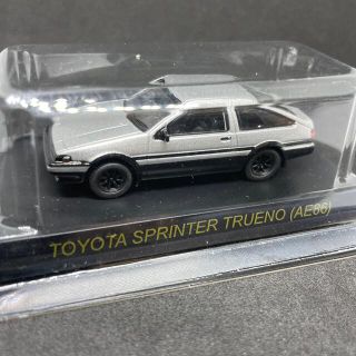 トヨタ(トヨタ)の1/64 京商 トヨタスポーツカー スプリンタートレノ AE86 銀 3D3(ミニカー)