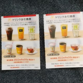 マクドナルド(マクドナルド)のマクドナルド 株主優待 ドリンク(フード/ドリンク券)