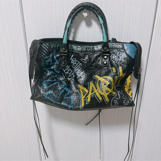 正規 Balenciaga - バレンシアガ☆限定グラフティバッグ ハンドバッグ