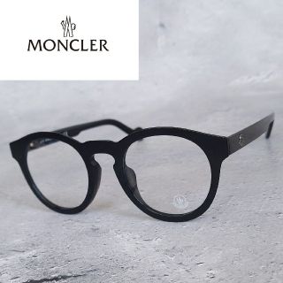 MONCLER - メガネ モンクレール ラウンド ブラック アジアンフィット
