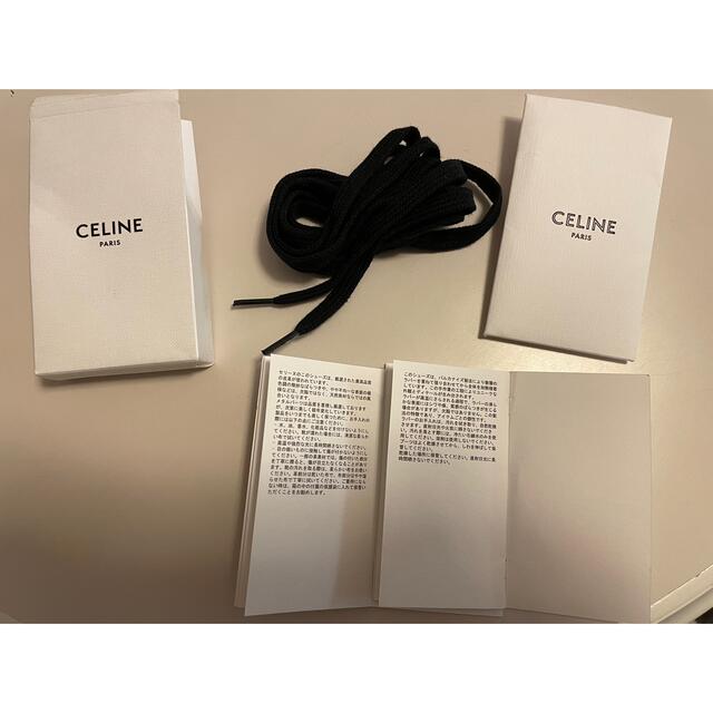 celine(セリーヌ)のCELINE　セリーヌ　スニーカー　42  レザーシューズ　ブラック　スペイン製 メンズの靴/シューズ(スニーカー)の商品写真