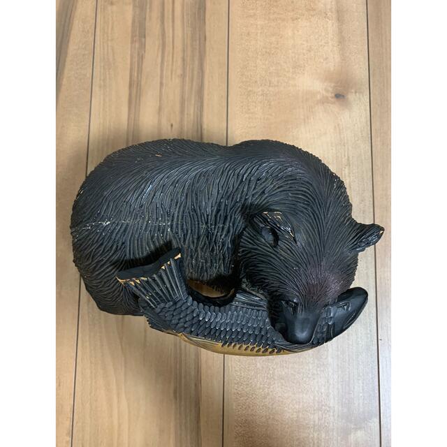 熊の木彫り 天然木 彫刻置物 熊置物の通販 by Machu Picchu's shop｜ラクマ