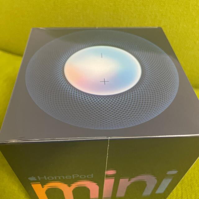 Apple(アップル)の新品未使用HomePod mini ブルー スマホ/家電/カメラのオーディオ機器(スピーカー)の商品写真