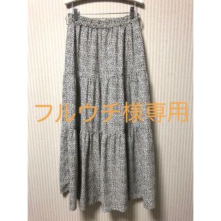 アベイル(Avail)のヒョウ柄フリルロングスカート(ロングスカート)