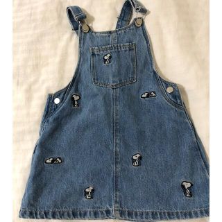 ザラキッズ(ZARA KIDS)のZARA キッズ　104センチ　オーバオールスカート(ワンピース)