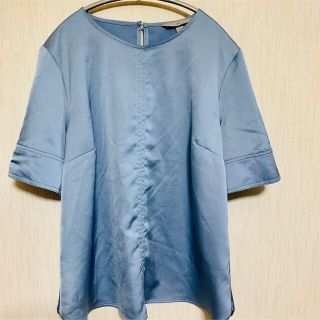 エイチアンドエム(H&M)のh&m サテン　ブラウス(Tシャツ(半袖/袖なし))