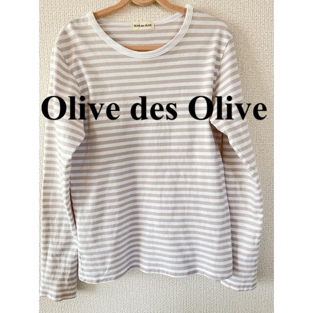 OLIVEdesOLIVE(オリーブデオリーブ)のOLIVEdes OLIVE オリーブデオリーブ ボーダー レディースのトップス(シャツ/ブラウス(長袖/七分))の商品写真