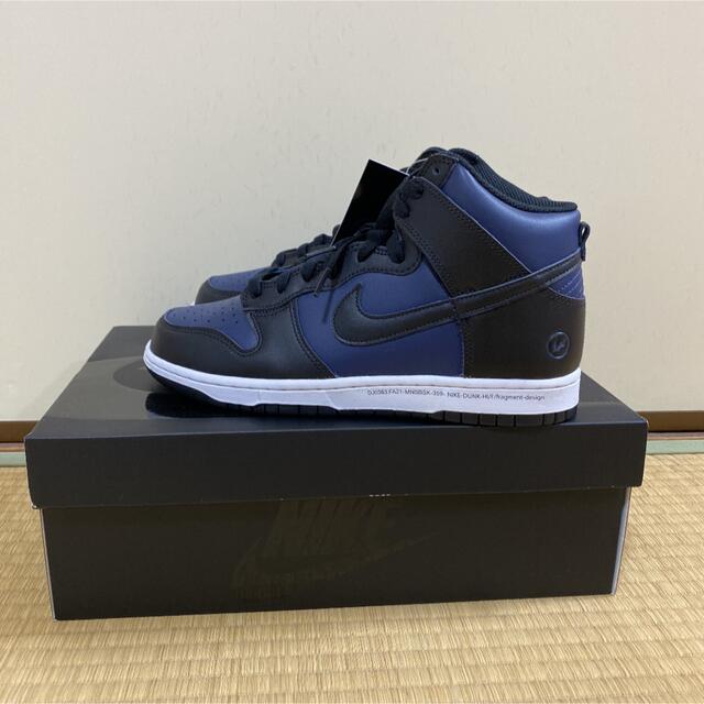 【新品】NIKE DUNK HI fragment Midnight Navy