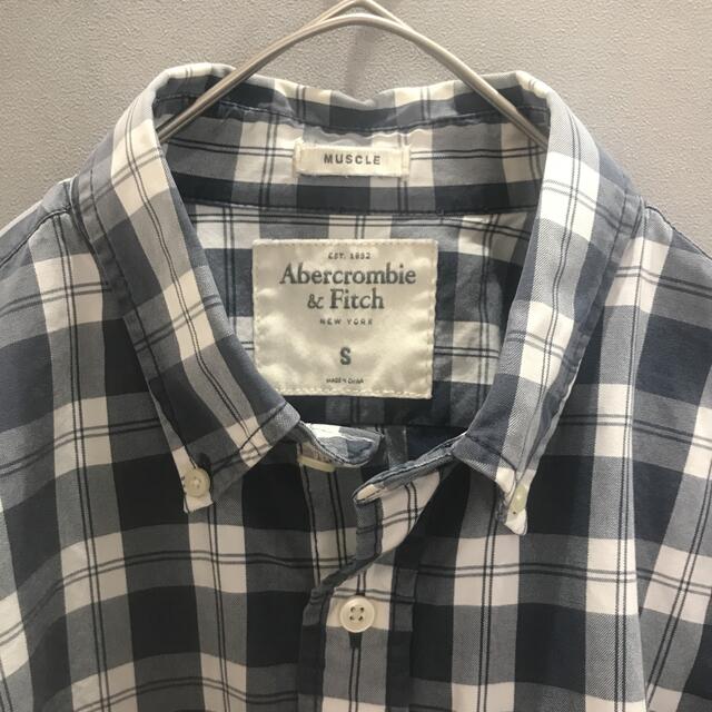 Abercrombie&Fitch(アバクロンビーアンドフィッチ)のアバクロンビー&フィッチ メンズ チェックシャツ 長袖 ブルー S メンズのトップス(シャツ)の商品写真