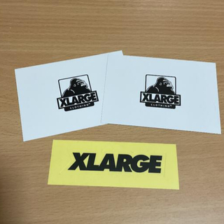 XLARGE メッセージカード2枚  ステッカー1枚