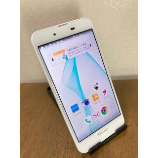 シャープ(SHARP)の美品　シャープ　AQUOS EVER SH-02J  ホワイト #2011(スマートフォン本体)