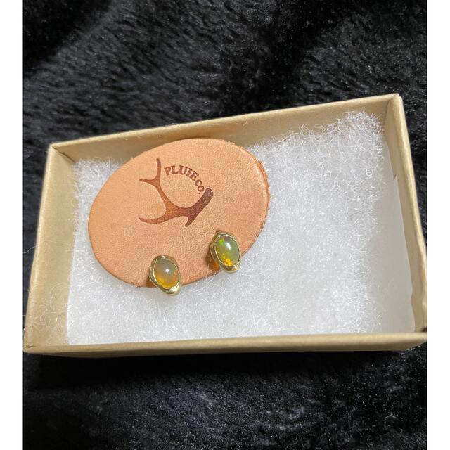 pluie モンド オーバル ピアス プリュイ 三苫愛 オパール