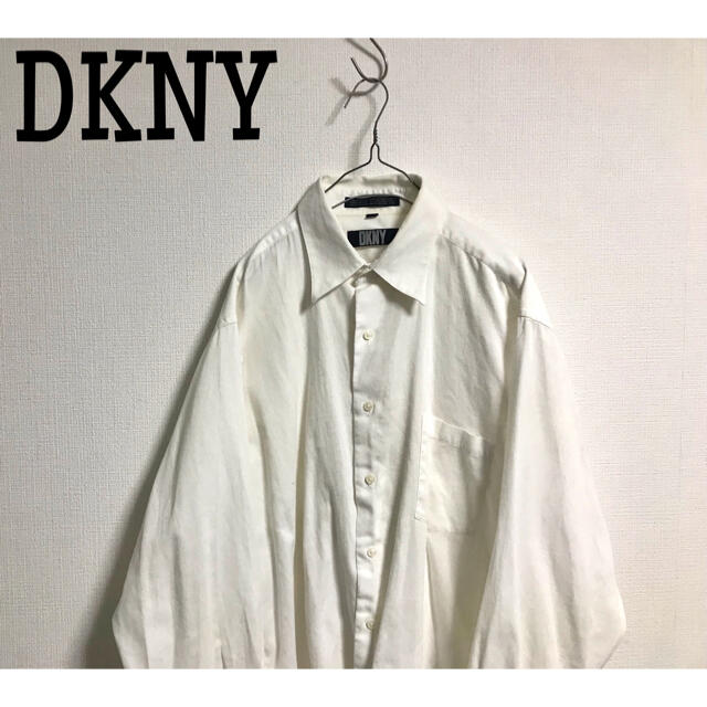 DKNY(ダナキャランニューヨーク)の古着 DKNY ダナキャラン　 オーバーサイズ ビッグシャツ ユニセックス メンズのトップス(シャツ)の商品写真