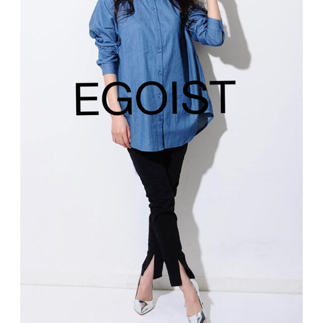 EGOIST(エゴイスト)の美品★EGOIST フロントスリットスキニーデニムジーンズ26/ネイビー レディースのパンツ(デニム/ジーンズ)の商品写真