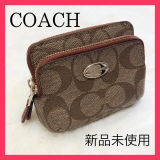 コーチ(COACH)ののんちゃん様【美品】COACH コーチ コインケース  シグネチャー カーキ(コインケース)