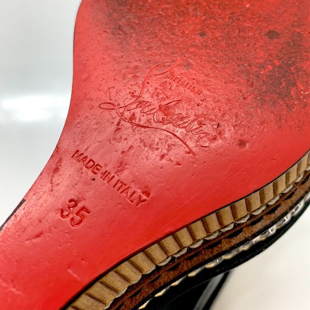 Christian Louboutin - 4121 クリスチャンルブタン レザー チェーン