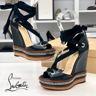 Christian Louboutin - 4121 クリスチャンルブタン レザー チェーン