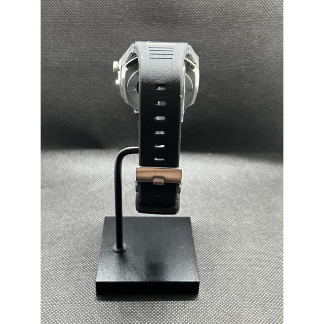 45mm 銀 apple watch メタル ラバーベルト カスタム 金属 45mm 銀 apple watch メタル ラバーベルト カスタム 金属