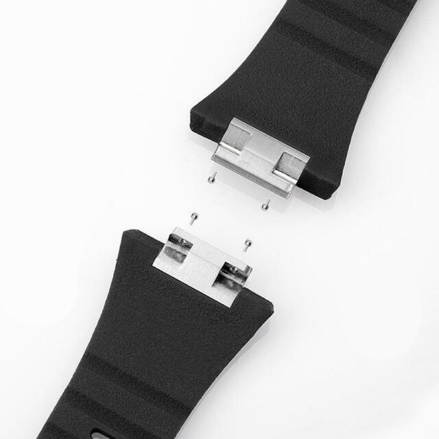 45mm 銀 apple watch メタル ラバーベルト カスタム 金属 45mm 銀 apple watch メタル ラバーベルト カスタム 金属