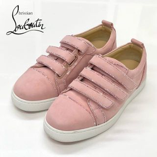 クリスチャンルブタン(Christian Louboutin)の3967 クリスチャンルブタン スウェード スワロフスキー スニーカー ピンク(スニーカー)