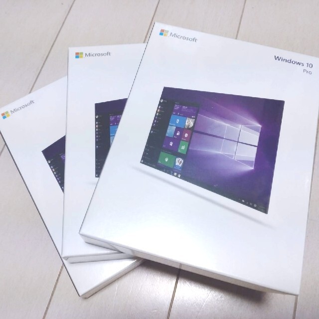 3枚セット/Microsoft Windows 10 Pro 通常版/未開封/