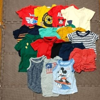 ベビーギャップ(babyGAP)のまとめ売り 半袖　ズボン 80 男の子(Ｔシャツ)