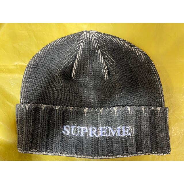 【登坂着用】新品★supreme Overprint Beanie Black