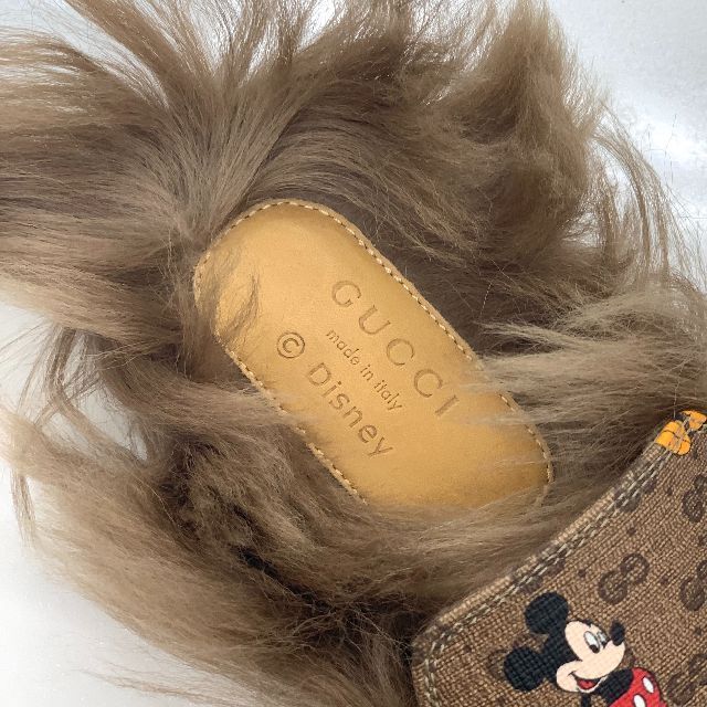 Gucci - 3890 未使用 グッチ プリンスタウン ミッキー ファー サンダル