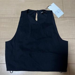 ザラ(ZARA)のZARA ショート丈　ノースリーブ(Tシャツ(半袖/袖なし))