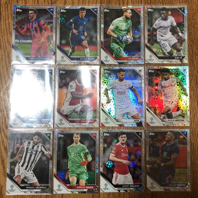 スポーツ選手Starballパラレル 12枚 2021-22 topps UEFA CL