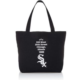 新品】MLB キャンバストートバッグ ブラック シカゴ レディースの通販