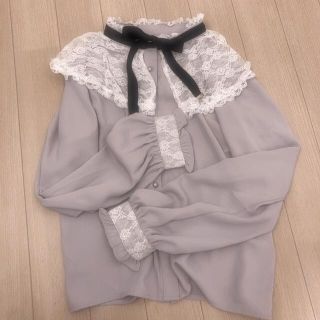 ロジータ(ROJITA)の即購入OK❤︎ロジータ ROJITA レースケープ配色BL （ピンクパープル）(シャツ/ブラウス(長袖/七分))